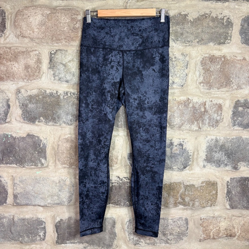 Yogalicious Lux Women's High Rise Marble Print Leggings‎ Grey Black Medium Gym
